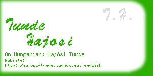 tunde hajosi business card